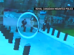 Shooter on the warpath hijacked minister's car. (RCMP video screengrab)