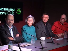 A panel discusses Bookfest Windsor in The Windsor Star News Cafe.