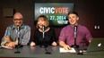 Karen Hall joins Donald McArthur and Dylan Kristy in The Windsor Star News Cafe on Oct. 24, 2014.