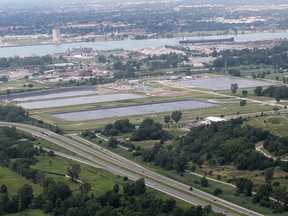 Aerial photos for Windsor/Essex Parkway project.  E.C. Row near Ojibway Parkway. (DAN JANISSE/The Windsor Star)