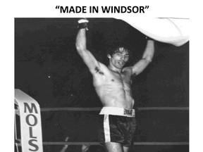 An image of boxer with an unconscious opponent - added with no explanation to a media release by Windsor mayoral candidate Bruce Martin. (Handout / The Windsor Star)