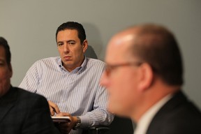 Abe Taqtaq, campaign manager for Drew Dilkens, is pictured during a meeting with the Windsor Star editorial board at 300 Ouellette Avenue in Windsor on Oct. 9, 2014.