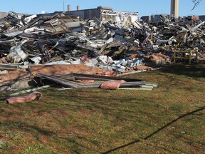 -Demolition continues at the old General Motors plant on Kildare Road  in Windsor, Ontario on October 23, 2014. (JASON KRYK/The Windsor Star)