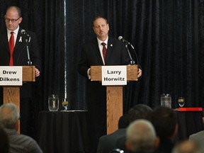 Windsor mayoral candidate John Millson participates in the Windsor-Essex Regional Chamber of Commerce debate on Wed. Oct. 8, 2014, at the Caboto Club in Windsor, ON. (DAN JANISSE/The Windsor Star)