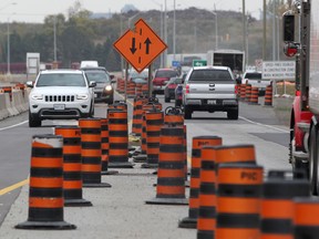 Traffic flows along Ojibway Parkway Monday, Oct. 20, 2014.  (DAX MELMER/The Windsor Star)