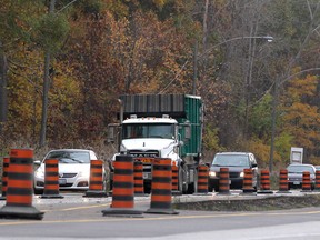 Traffic flows along Ojibway Parkway Monday, Oct. 20, 2014.  (DAX MELMER/The Windsor Star)