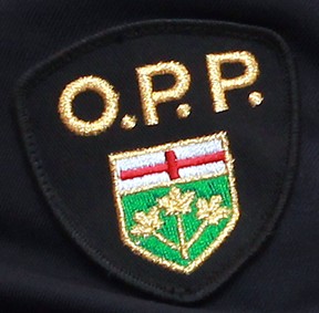 A file image of the badge of Ontario Provincial Police (OPP). (The Windsor Star)