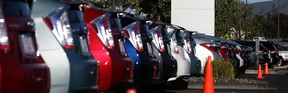 The Motor Vehicle Dealers Act requires that the price include all  fees and charges, except HST and licensing. (Justin Sullivan / Getty Images)