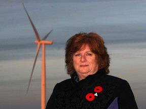 Lawyer Tamara Stomp reviews her file on wind turbines near Essex, Friday November 7,  2014.  (NICK BRANCACCIO/The Windsor Star)