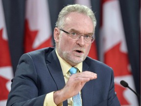 Auditor General of Canada Michael Ferguson speaks in Ottawa on May 6, 2014. THE CANADIAN PRESS/Adrian Wyld