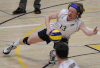 University of Windsor’s Greg Simone stretches for a shot against Nipissing University Saturday at the St. Dennis Centre. (DAN JANISSE/The Windsor Star)