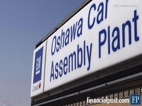 The General Motors assembly plant in Oshawa, Ont.