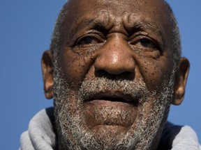 Entertainer and Navy veteran Bill Cosby speaks during a Veterans Day ceremony, Tuesday, Nov. 11, 2014, at the The All Wars Memorial to Colored Soldiers and Sailors in Philadelphia. (AP Photo/Matt Rourke)