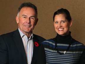 Marty Komsa, left, president and CEO of Windsor Family Credit Union and Susan Stockwell-Andrews, vice-president of external affairs on Friday, Nov. 7, 2014.  (DAX MELMER/The Windsor Star)