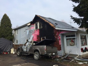 Windsor fire crews respond to a fire in the 3800 block of Matchette Road on Thursday, Nov. 27, 2014. (DAN JANISSE/The Windsor Star)