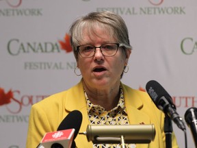 Rita Ossington, Executive Director of the Canada South Festival Network, releases an overview of the economic impact of festivals and events in the Windsor-Essex region. (JASON KRYK/The Windsor Star)