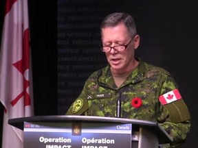 Canada's bombs hit ISIL construction equipment: Lt.-Gen. Vance