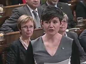 NDP MP Megan Leslie talks about the auditors report on Veterans Affairs office.