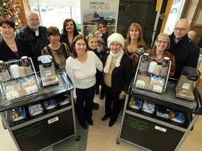 When the Meloche family were at their father John's bedside in palliative care at the Ouellette Campus of Windsor Regional Hospital, they recognized the need for a way for family members to get refreshments without leaving their loved one's bedside. After John Meloche passed, the family decided to raise money for three comfort carts. After family donations to In Honour of the Ones We Love, a yard sale and walk, they raised $5,000 for three carts. "Someone with a small family, it there's only one or two children, you don't want to leave their bedside," said John Meloche's daughter Rosemary Bondy. "This is the last moment." In Honour of the Ones We Love has an 18-year history of supporting the community through the acquisition of medical equipment, sponsoring named patient rooms and are notable for their sponsorship of the Kids Beating Cancer Martial Arts Little Ninjas Program.
               (TYLER BROWNBRIDGE/The Windsor Star)