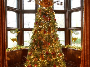 A Christmas tree at Willistead Manor in Windsor is shown in this November 2011 file photo. (Tyler Brownbridge / The Windsor Star)