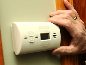 A local home's carbon monoxide alarm is shown in this file photo taken Nov. 3, 2014. (Dax Melmer / The Windsor Star)