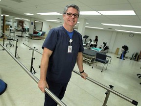 David White is an occupational therapist assistant and physiotherapist assistant at the Windsor Regional Hospital's Tayfour Campus. (TYLER BROWNBRIDGE/The Windsor Star)