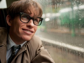 This image released by Focus Features shows Eddie Redmayne as Stephen Hawking in a scene from "The Theory of Everything." (AP Photo/Focus Features, Liam Daniel)