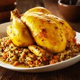 Chicken is roasted with a flavourful marinade that includes lemon, ginger and spices, then served with a lentil and brown rice pilaf for a comforting meal that's ideal for a chilly day.  (Handout/The Windsor Star)