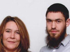 Christianne Boudreau, left, and her son, Damian Clairmont. Clairmont, a Calgary native, was 22 when he was killed in fighting between rival groups of Islamic militants in the Syrian city of Aleppo. Boudreau feels abandoned by Canadian authorities, who she said failed to tell her they had been observing Damian before he left for Syria. (AP Photo/Boudreau Family)