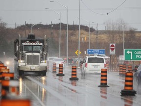 Ojibway Parkway is pictured south of E.C. Row Expressway, Monday, Nov. 24, 2014.  (DAX MELMER/The Windsor Star)