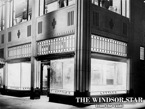 Lyttles New Tea Room, at the corner of Ouellette Avenue and Maiden Lane, is pictured on Nov. 4, 1931. Mrs. Lyttle is a pioneer business woman in Windsor. She and her husband, Stanley, established a confectionery and bakery on Ouellette Ave. between Park and London Streets, in 1914, and when Mr. Lyttle died, in the influenza epidemic of 1948, she carried on, eventually moving to the present building. (FILES/The Windsor Star)