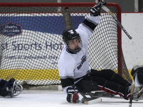 The Windsor Ice Bullets played host to the London Blizzard in the sledge hockey intermediate semifinal at the WFCU Centre in  Windsor in this 2011 file photo.  (DAX MELMER/The Windsor Star)