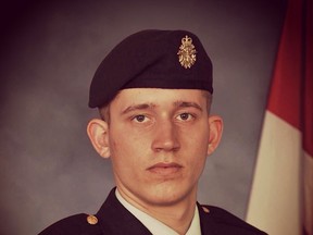 Steven Allen, a 20-year-old Windsor man who moved to Victoria after joining the Canadian Armed Forces, was killed Nov. 5 in a training exercise. (Courtesy of the Department of National Defence)
