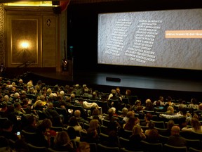 ilm goers fill the Capitol Theatre for the opening of the Windsor International Film Festival, Saturday, Nov. 1. The festival's opening film was Felix and Meira. (RICK DAWES/The Windsor Star)