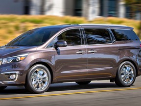 The redesigned Kia Sedona minivan tripled its sales in October. (Courtesy of Kia)