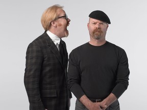 Adam Savage and Jamie Hyneman from MythBusters. (Courtesy of Robert Fujioka)