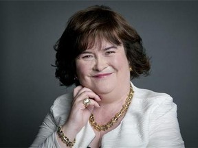 Scottish singer Susan Boyle poses for a portrait in promotion of her upcoming US tour in New York. Singing sensation Susan Boyle has her first boyfriend at age 53 — a Connecticut doctor she met on her recent U.S. tour who may soon visit her in Scotland. (Photo by Amy Sussman/Invision/AP)