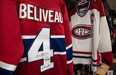 A signed jersey of former Montreal Canadiens legend Jean Beliveau is seen at the pro shop of the Jean Beliveau Arena Wednesday, December 3, 2014 in Longueuil, Que. Beliveau died at the age of 83. THE CANADIAN PRESS/Paul Chiasson