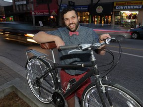 Adriano Ciotoli of WindsorEats will be hiring a handful of cyclists for their bike tours in 2015. Photo taken Tuesday December 30, 2014. (NICK BRANCACCIO/The Windsor Star)