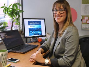 Heather Gregg, a business outreach innovator at Workforce Windsor is shown on Monday, Dec. 8, 2014. She says there are plenty of opportunities for people seeking a career in the auto industry. (DAN JANISSE/The Windsor Star)