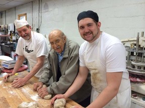 Peter Blak (centre) is shown with his son Tony (L) and grandson Peter (R) in this May 2014 Facebook photo.