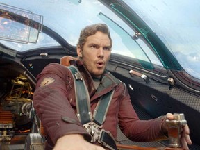 Chris Pratt in a scene from "Guardians of the Galaxy." The movie releases on Friday, Aug. 1, 2014. (AP Photo/Disney - Marvel)