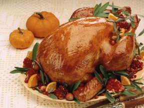 Turkey usually is the main course at most Christmas dinners.