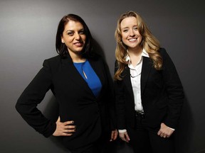 Carole Obeid, left, and Karolyn Hart from InspireHUB are photographed in Windsor on Thursday, December 11, 2014.   (TYLER BROWNBRIDGE/The Windsor Star)