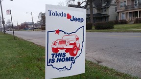 Signs being used in Toledo, Ohio, to try and save the Jeep plant. (Courtesy UAW Local 12)