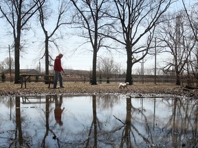 (File photo). Memorial Park dog park in Windsor, Ont. (DAN JANISSE/The Windsor Star)