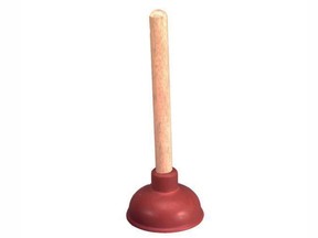 A Canadian Tire toilet plunger.
