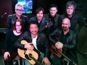 The S'aint's are shown in the Windsor Star News Cafe on Thursday, Dec. 18, 2014, in Windsor, ON. Members include, bottom row, Kelly Authier, Jody Raffoul, Wes Buckley, upper row, Kelly Hoppe, Garret Bielaniec, David Cyrenne and Jeff Burrows.(DAN JANISSE/The Windsor Star)