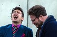 James Franco (L) and Seth Rogen (R) in a scene from The Interview. (Associated Press / Columbia Pictures / Sony)