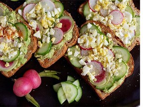 Avocado Toast with Egg, Cucumber and Radish
Photograph by: Deb Lindsey , The Washington Post